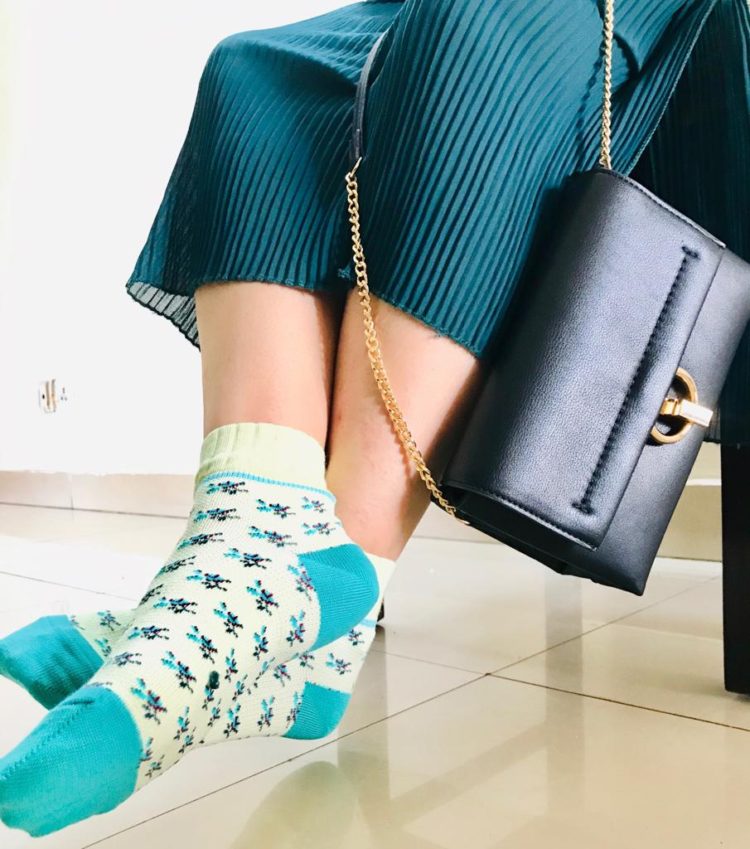 floral socks