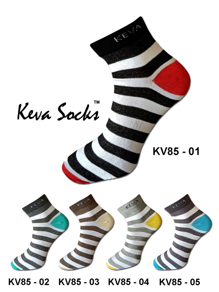 Ankle Stripes Cotton Socks