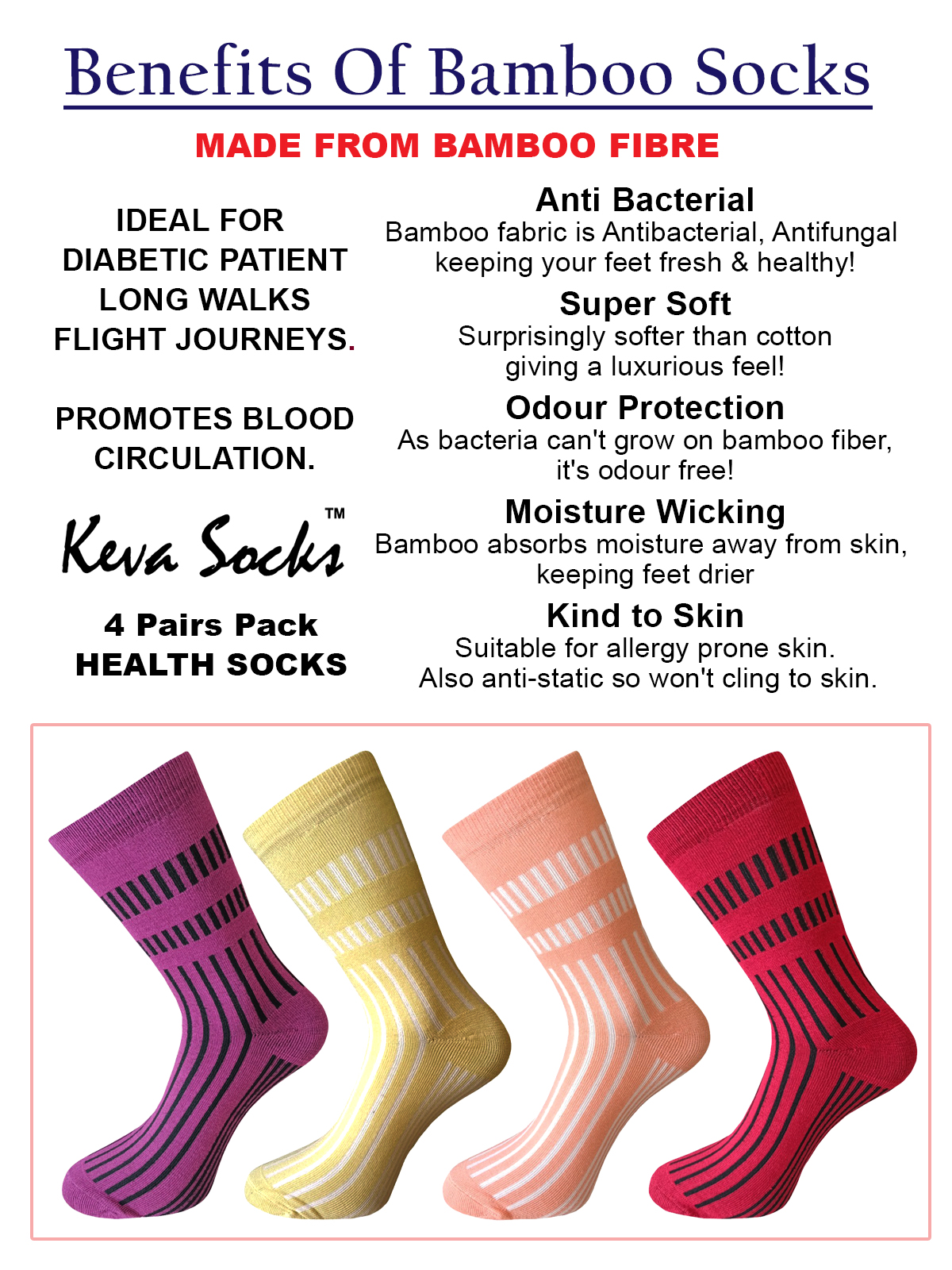 women healthy bamboo socks