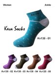 Keva Socks Women Floral Cotton Socks 5 pairs pack Kv135